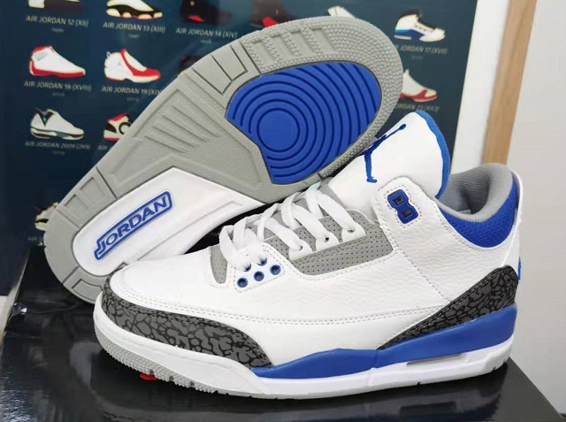 Women Air Jordan 3 Racer Blue